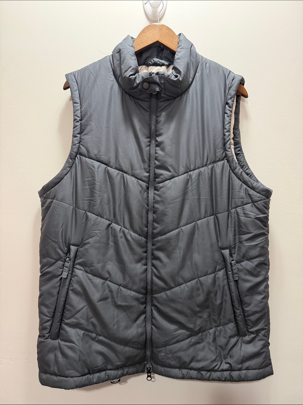 Nike 6.0 Retro Men's Quilted Insulated Puffer Vest - Gray Size M 30x24